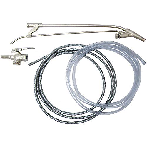 RW0083 Professional Paint Sprayer Kit with 6' Metallic & Vinyl Hose, Air Control Valve & Nozzle - Perfect for Home Renovation, Furniture Painting & DIY Projects