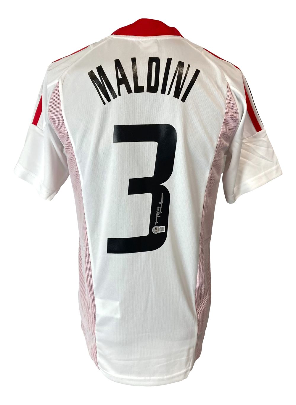 Paolo Maldini Autographed AC Milan 2003 Champions League Adidas Soccer Jersey - Authentic Signed Football Shirt for Collectors & Fans - Perfect for Memorabilia Displays & Sports Gifts
