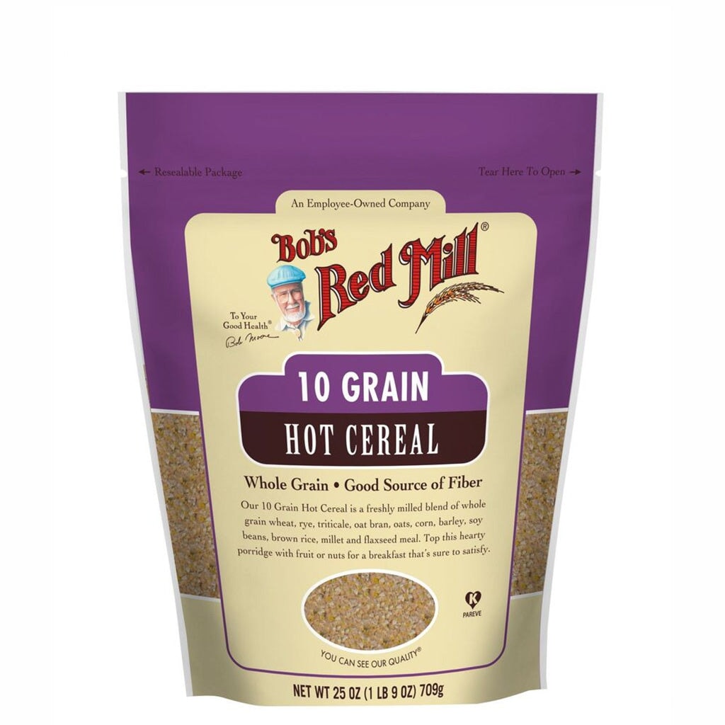 Bobs Red Mill 10 Grain Hot Cereal - Whole Grain Breakfast Blend for Healthy Mornings - Perfect for Oatmeal, Pancakes & Baking