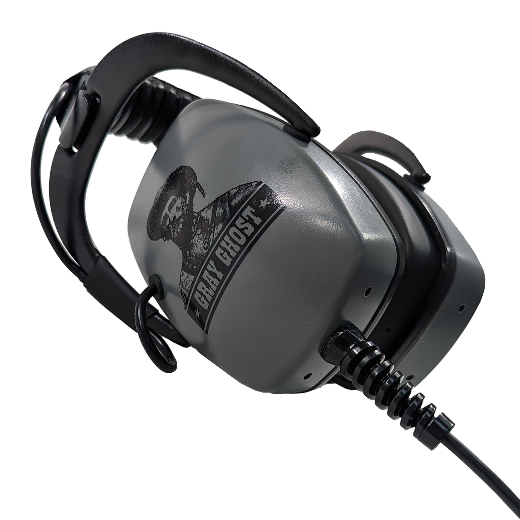 DetectorPro Gray Ghost Amphibian II Waterproof Metal Detecting Headphones for Nokta Legend, Simplex, Kruzer & Anfibio - Perfect for Beach Hunting, Underwater Exploration & Treasure Hunting Adventures