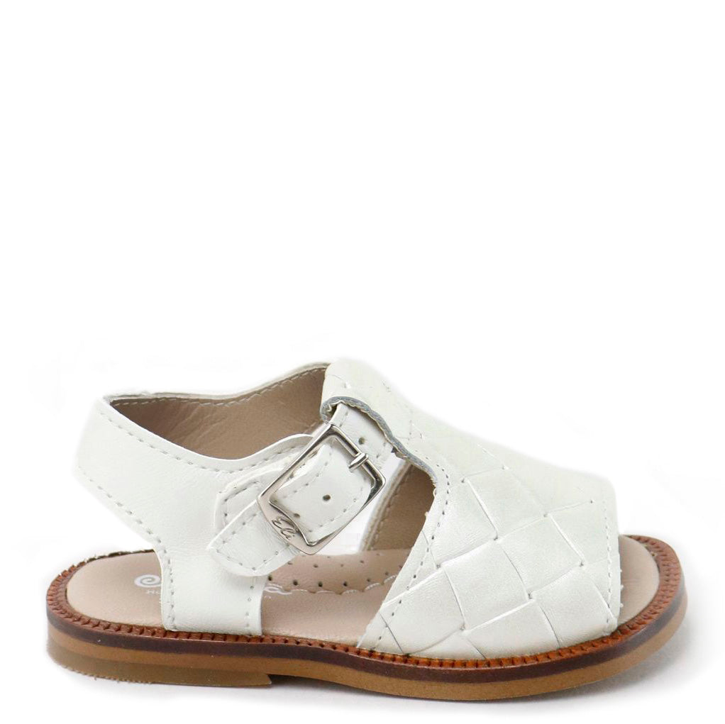 Off White Diamond Baby Sandals - Soft & Comfortable First Walkers for Infants & Toddlers - Perfect for Special Occasions, Photo Shoots & Everyday Wear