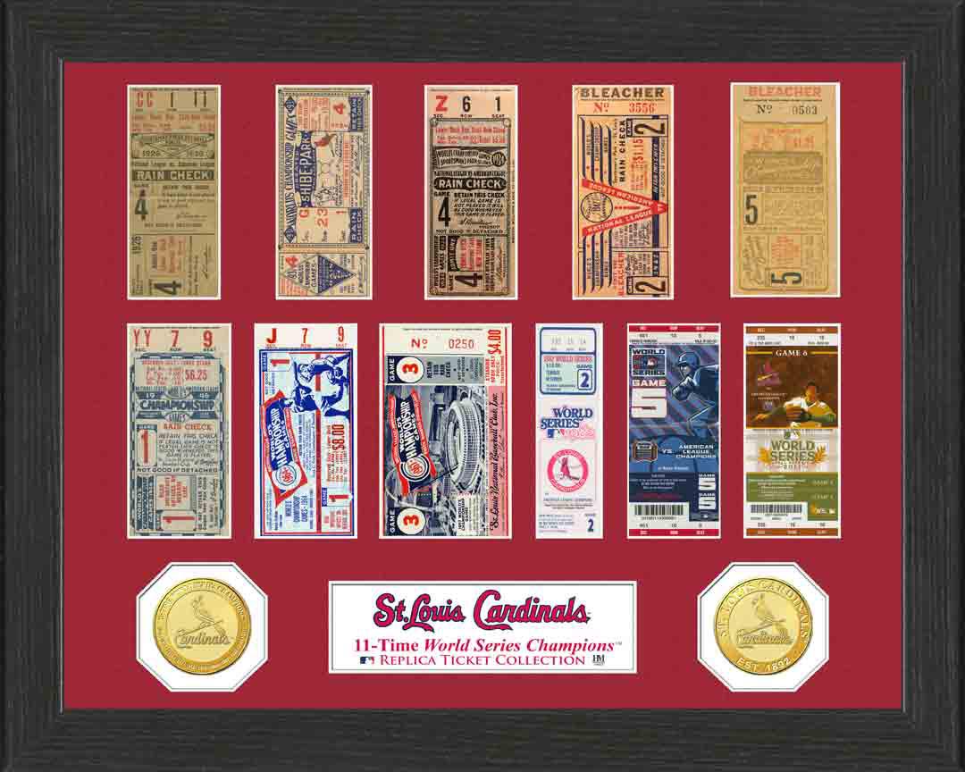 St. Louis Cardinals World Series Memorabilia - Authentic Collectible Tickets for Baseball Fans | Perfect for Display, Gifts, and Sports Collections