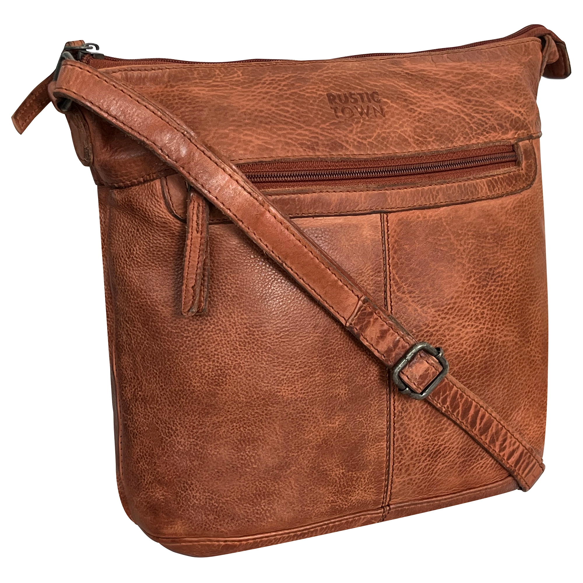Stylish Brown Leather Sling Bag for Women - Crossbody Purse with Adjustable Strap - Perfect for Travel, Shopping & Everyday Use