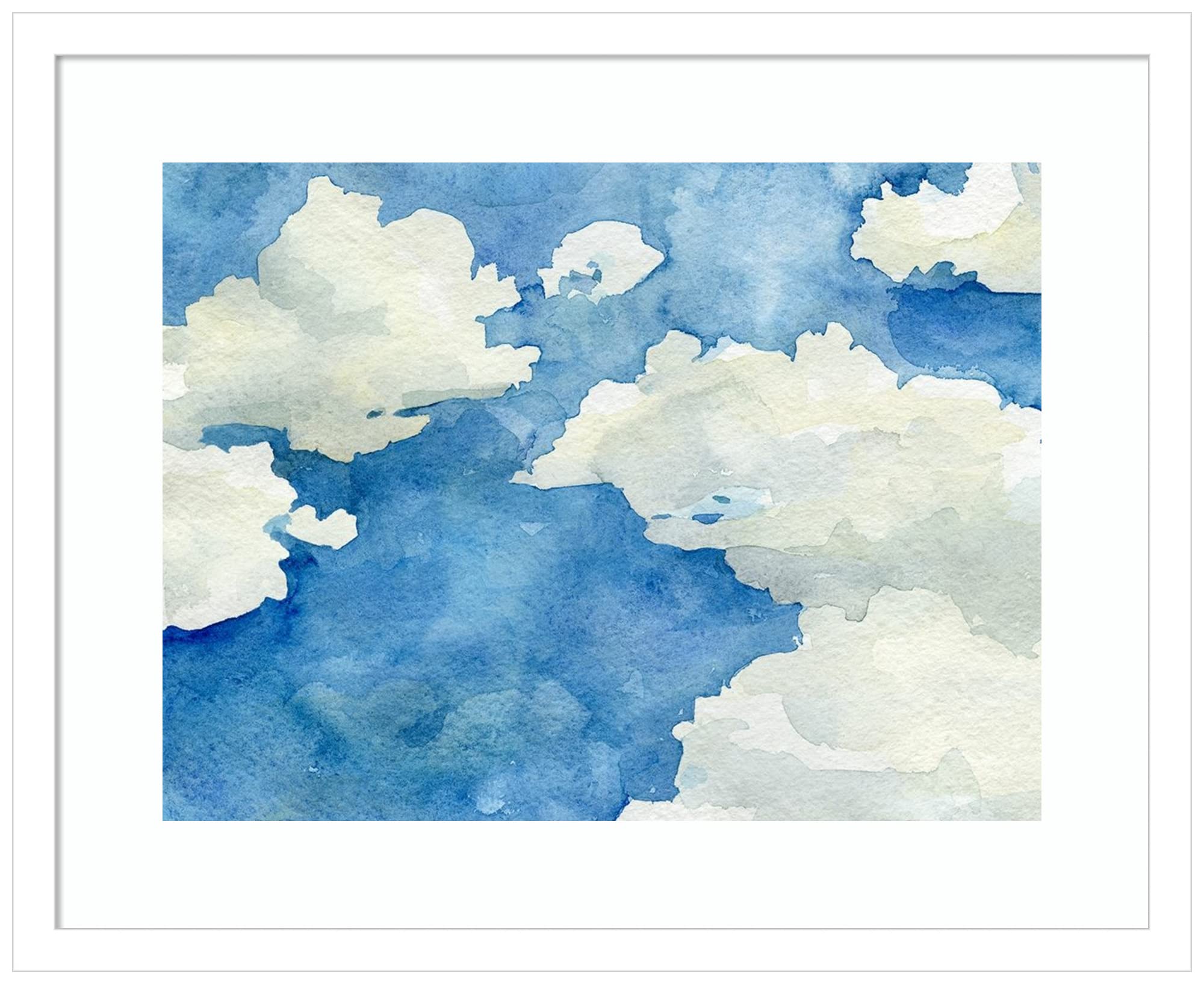 Emma Caroline California Sky II Wood Framed Wall Art Print - 21x17 Inches, Svelte White Frame - Perfect for Living Room, Bedroom & Office Decor