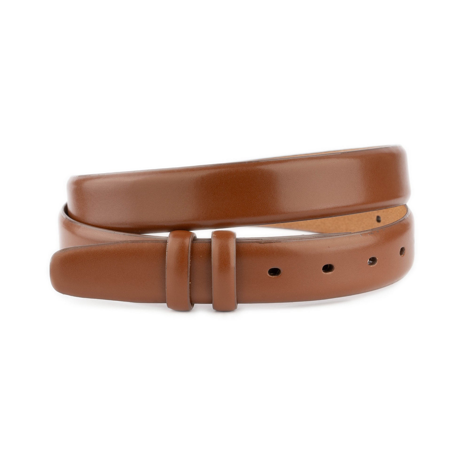 Genuine Leather Belt Strap for Men - Medium Brown 1 3/8 Inch Width - Compatible with Cartier Buckles - Perfect for Formal Wear, Business Attire & Everyday Fashion
