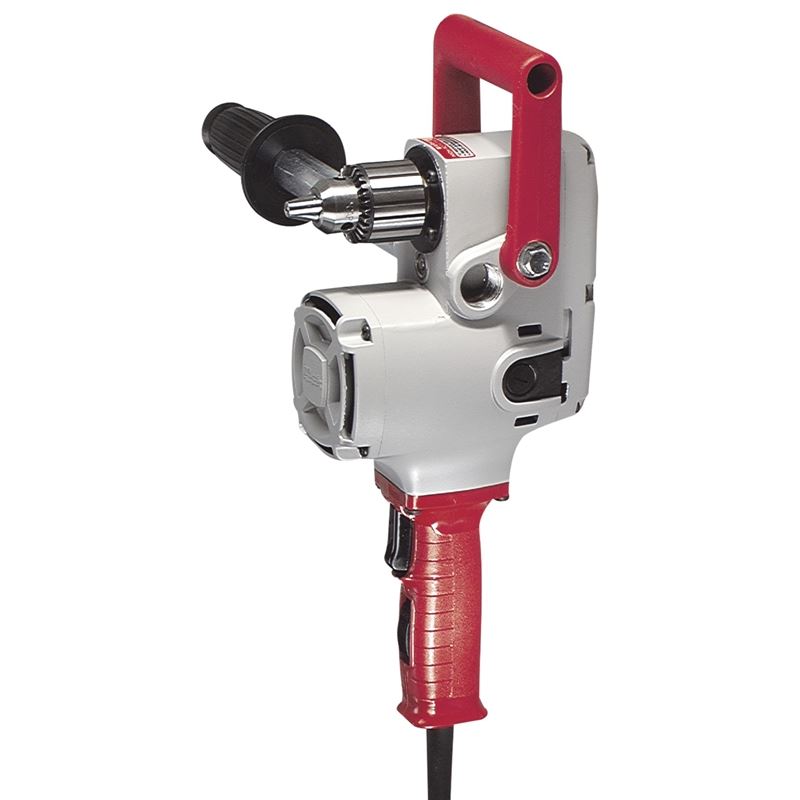 Milwaukee 1676-6 1/2 Inch Hole Hawg Right Angle Drill Kit - Heavy Duty Rotary Hammer for Wood Framing, Plumbing & Electrical Work - Perfect for Contractors & DIY Home Improvement Projects