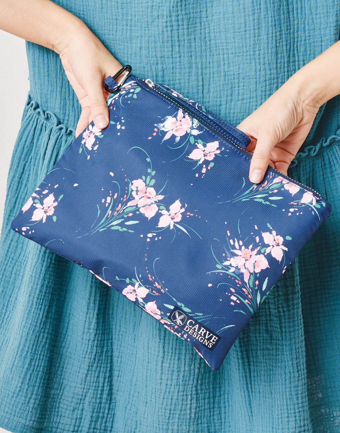 Faye Zip Pouch Crossbody Bag - Floral Bouquet Print Small Purse for Women | Perfect for Travel, Shopping & Everyday Use