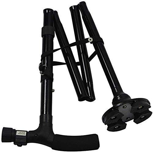 Portable Walking Stick with Seat - Adjustable Cane Chair for Seniors & Mobility Aid - Lightweight Folding Walking Stick for Outdoor Hiking, Travel & Elderly Support