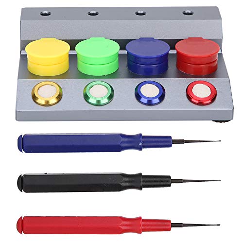 Premium Watch Lubricants Box Set - 4 Oil Dip Pens & Oiler Dish for Watch Repair & Maintenance | Essential Watchmaker Tools for DIY Watch Servicing & Professional Repair Kits | Perfect for Watch Enthusiasts & Jewelers