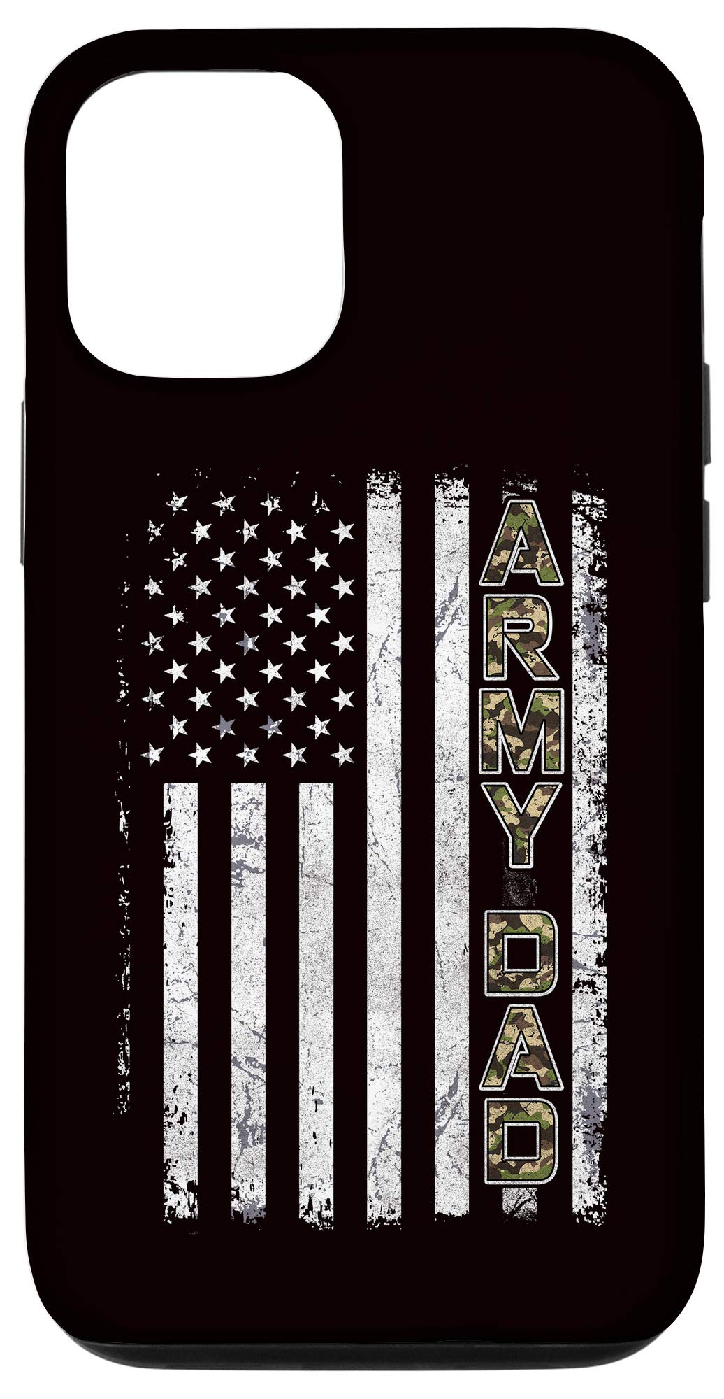 iPhone 12/12 Pro Patriotic Army Dad Case - American Flag Design for US Military Soldier Son - Perfect for Veterans Day, Military Appreciation & Patriotic Events