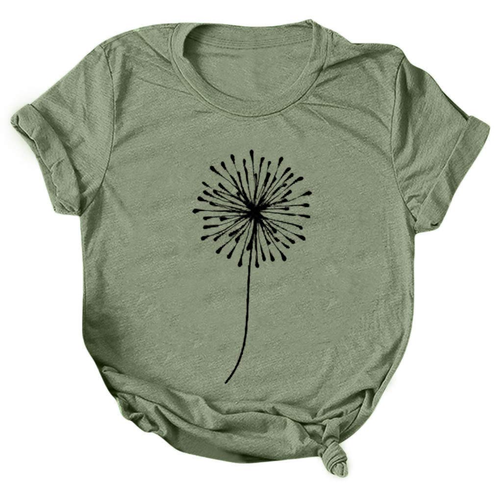 Women's Casual Letter Print Round Neck Short Sleeve T-Shirts - Comfortable Cotton Blouse for Everyday Wear, Work & Weekend Outfits
