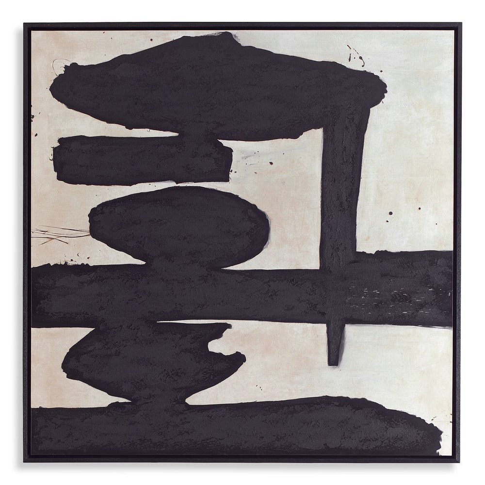 Rock on Framed Canvas 62 x 62 - Modern Wall Art Decor for Living Room, Bedroom & Office - Ready to Hang Square Painting for Home & Commercial Spaces