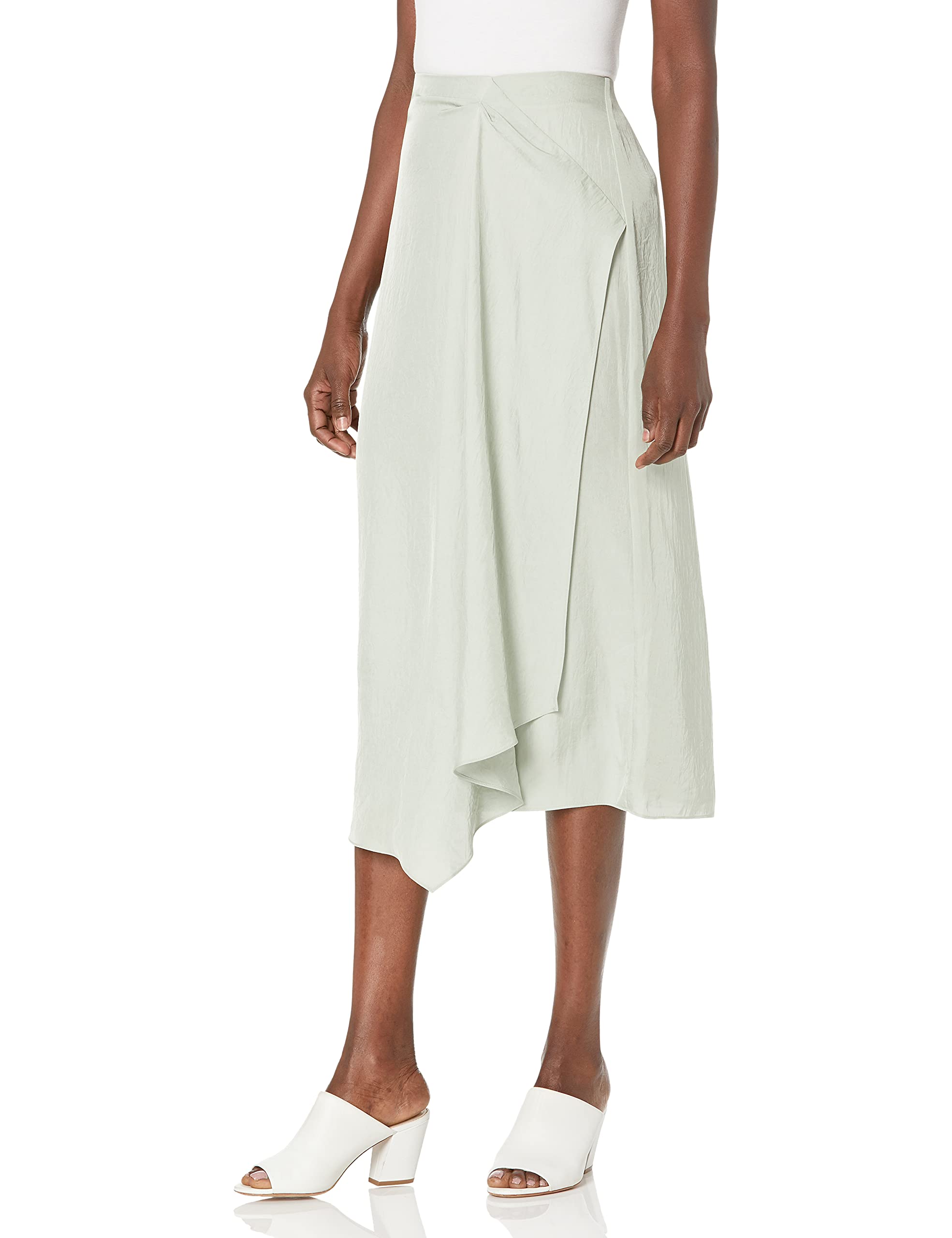 Vince Women's Slim Handkerchief Drape Skirt - Flowy A-Line Midi Skirt for Casual & Office Wear | Perfect for Summer Outfits & Special Occasions