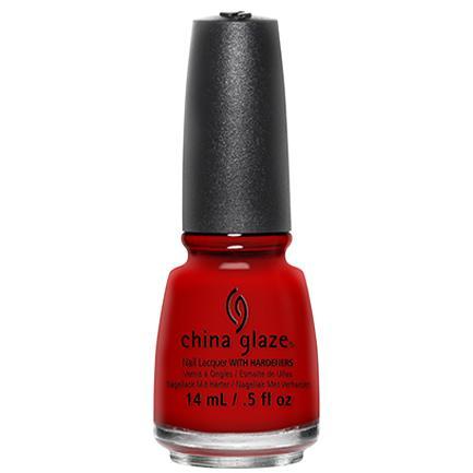 China Glaze Nail Polish - Paint The Town Red #72034 (0.5 oz) - Long Lasting, High Shine Red Nail Lacquer for Parties, Date Nights & Special Occasions