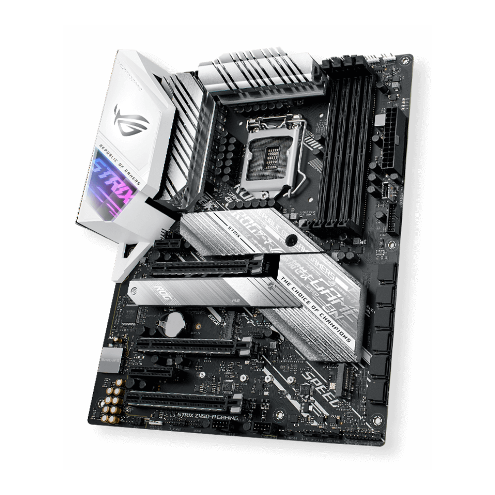 ASUS ROG STRIX Z490-A Gaming Motherboard - Intel Z490 ATX, LGA 1200 Socket, WiFi 6, PCIe 3.0, DDR4 4600MHz, Aura Sync RGB - Perfect for PC Gaming, Streaming & Content Creation