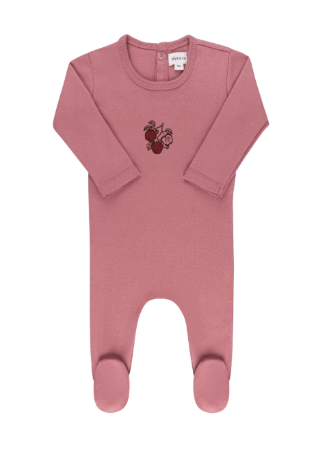 ELY & CO FRUIT COLLECTION Baby Footie Pajamas - Soft Cotton Sleepwear for Infants 6-12 Months - Perfect for Nursery, Bedtime & Playtime