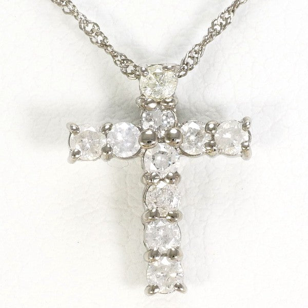 18K White Gold Diamond Necklace for Women - Elegant Pendant Jewelry Gift for Anniversary, Wedding & Special Occasions