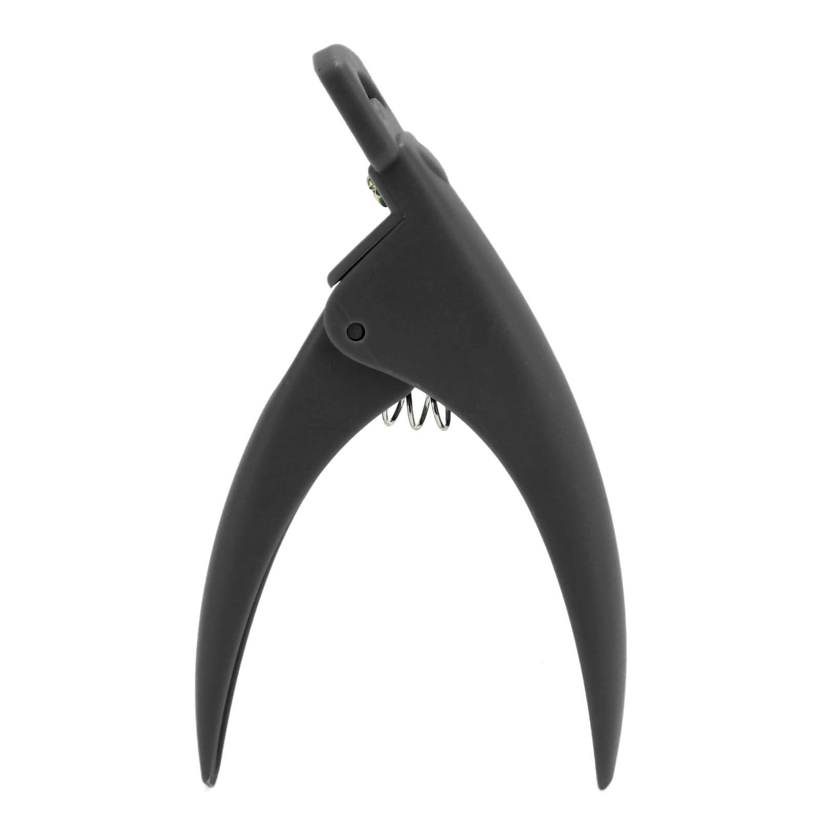 Professional Nail Tip Cutter - Heavy Duty Stainless Steel DIY Nail Clipper with Ergonomic Plastic Handle for Home & Salon Use | Perfect for Manicure, Pedicure & Nail Art | Portable Nail Care Tool (Black)