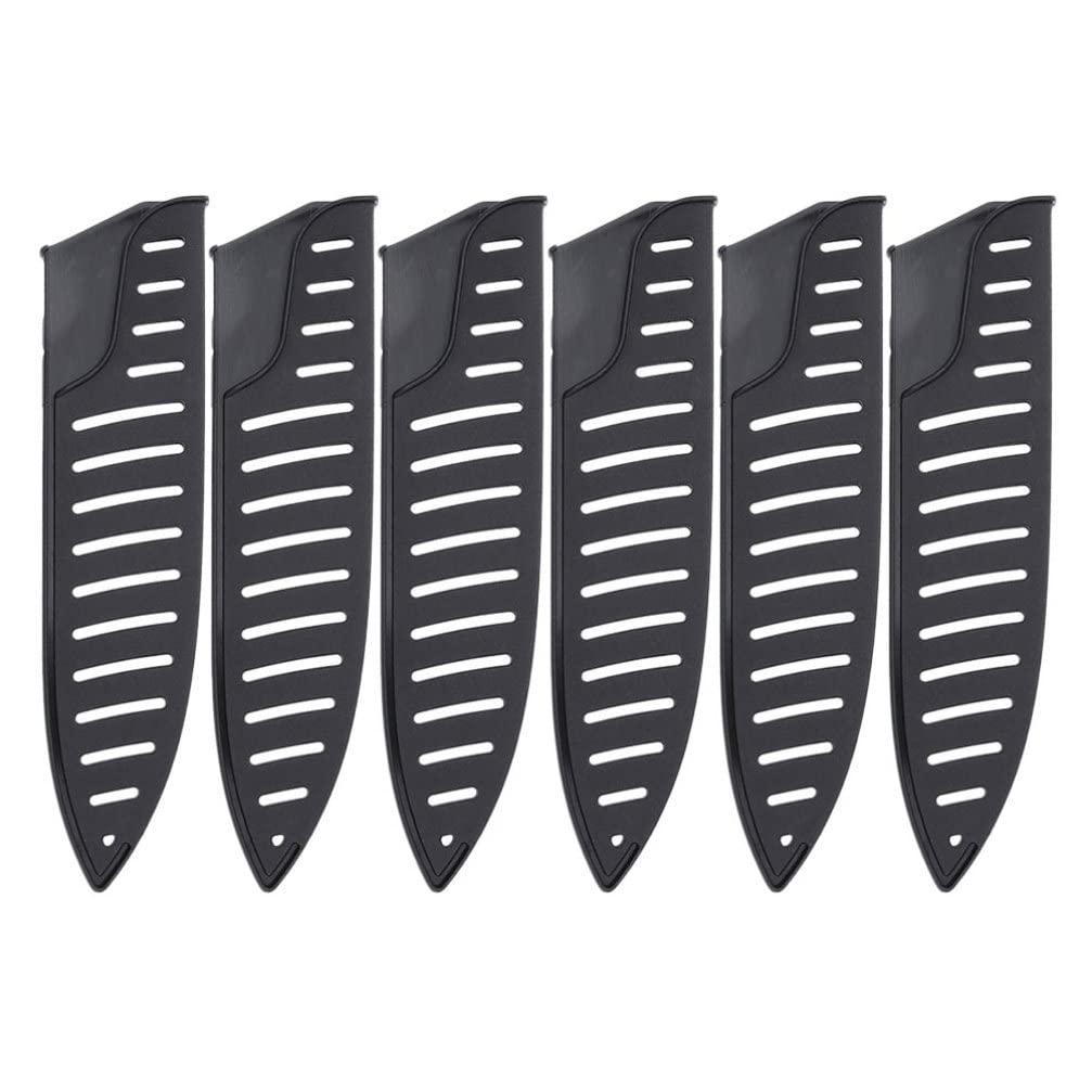 6-Piece Plastic Knife Guard Set - Cutter Protector Cover with PP Material for Safe Kitchen Knife Storage | Ideal for Home, Restaurant & Travel Use
