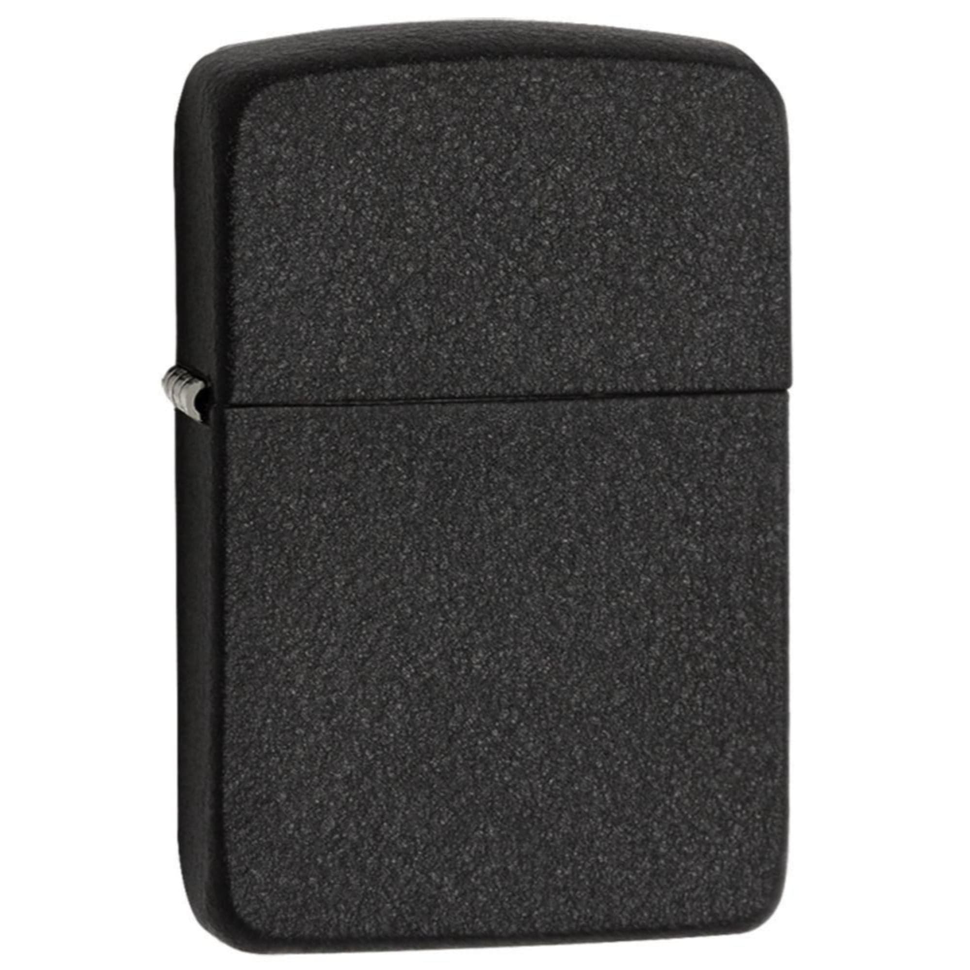 Vintage 1941 Black Crackle Zippo Lighter - Plain Design 28582 | Collectible Windproof Lighter for Outdoor Camping, Survival & Everyday Carry (EDC)
