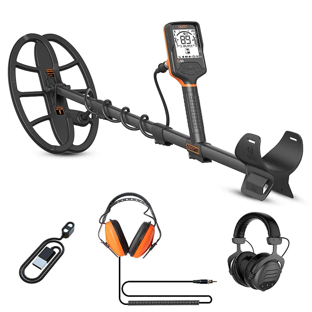 Quest Q60 Metal Detector with 13