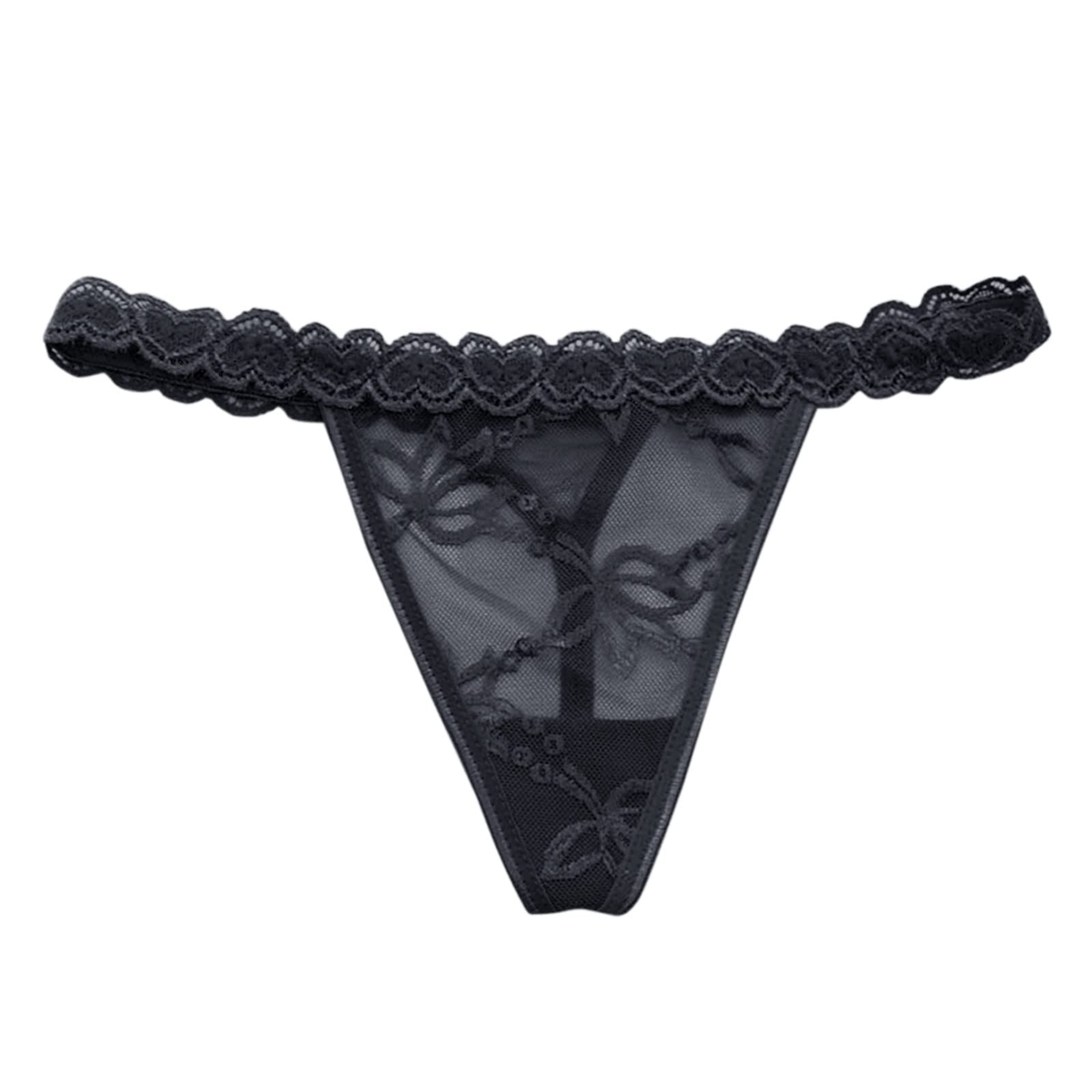 Plus Size Women's Underwear - Low Waist Sexy Lace Thong Panties for Women | Comfortable T-Back Design for Daily Wear & Special Occasions