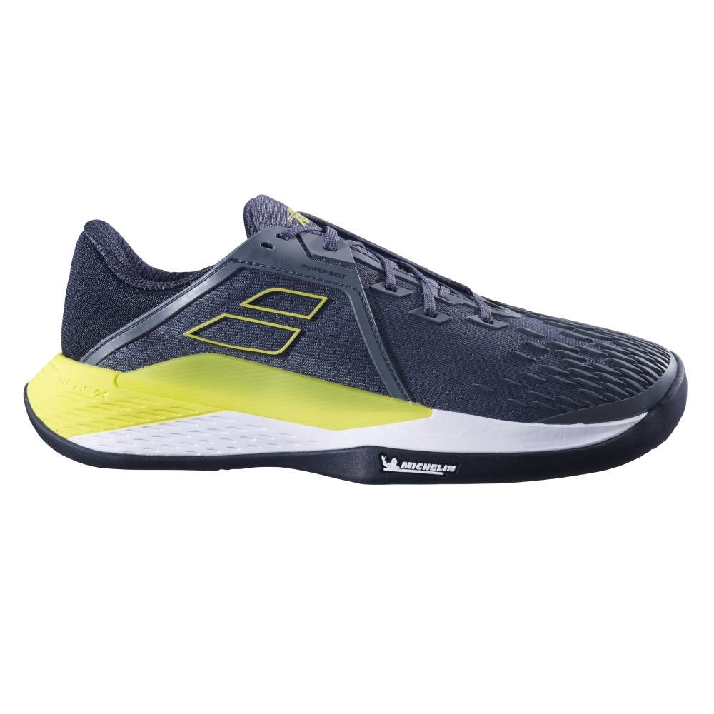 Babolat Propulse Fury 3 Clay Tennis Shoes for Men - Lightweight & Durable Grey/Aero Design - Perfect for Clay Court Matches & Training Sessions