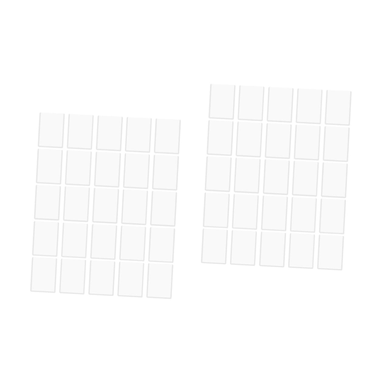 50 Pcs Clear Plastic Baseball Card Holders - Mini Hard Protective Sleeves for Sports Trading Cards & Celebrity Collectibles (Perfect for Storage, Display & Organization)