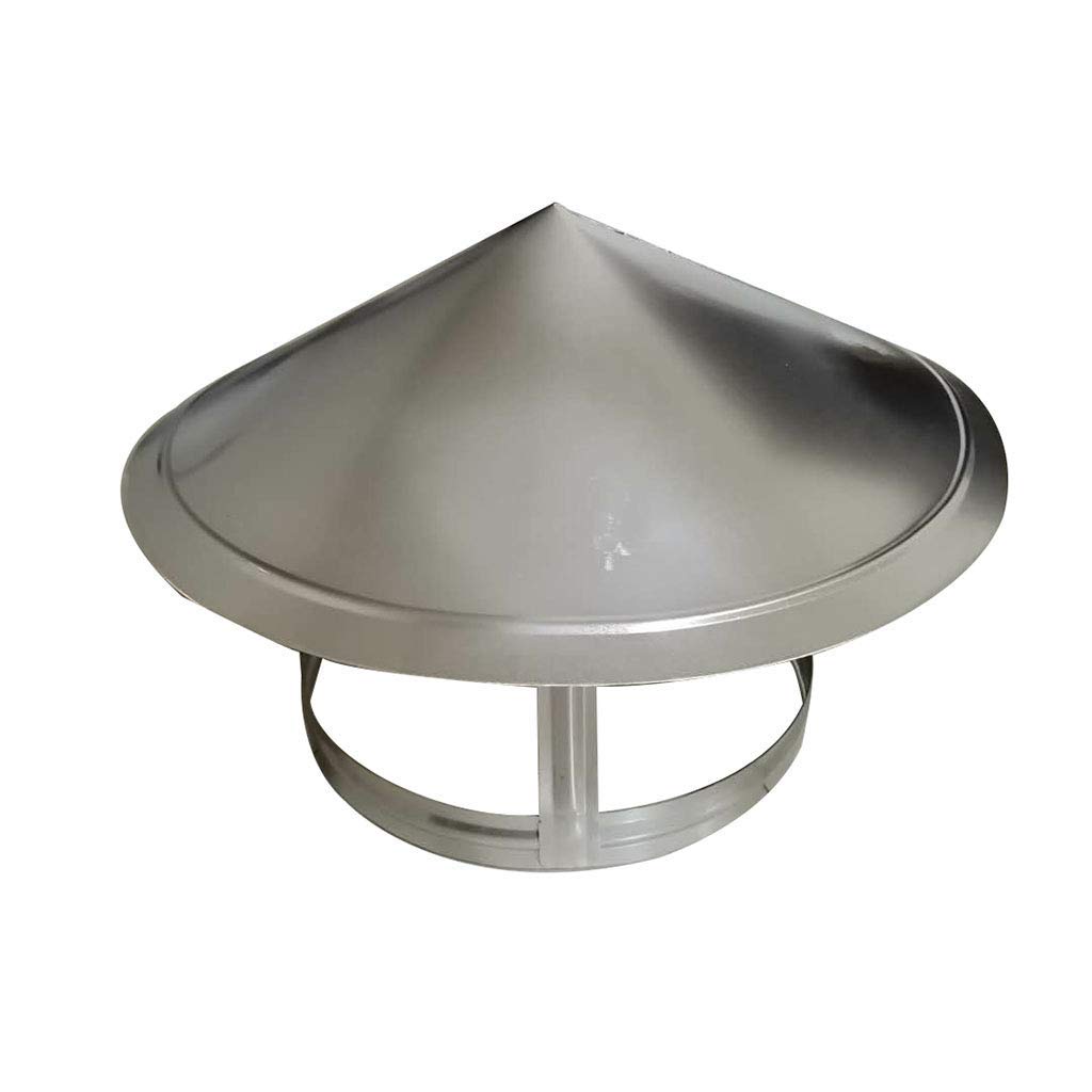 Stainless Steel Chimney Cowl Cap - 100mm Roof Vent Pipe Rain Cover Protector for Ducting & Ventilation | Weatherproof Hood for Outdoor Use in Rainy Conditions