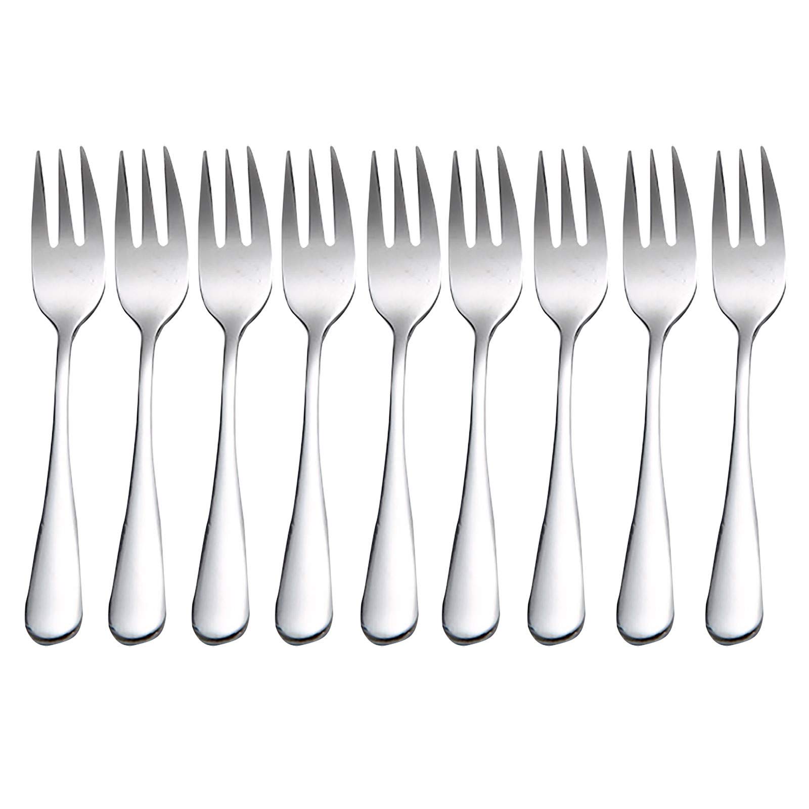 Premium 8-Piece Stainless Steel Colorful Forks Set for Fruit, Desserts, Ice Cream & Cake - Perfect for Parties, Picnics & Home Dining