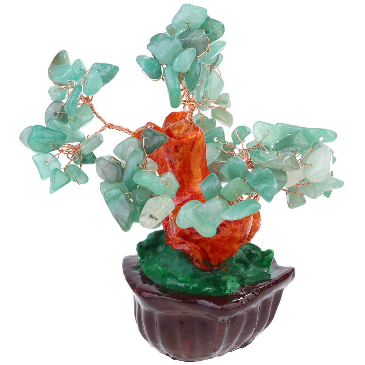 DOITOOL Feng Shui Money Tree Crystal Bonsai - Lucky Desk Decor for Home & Office