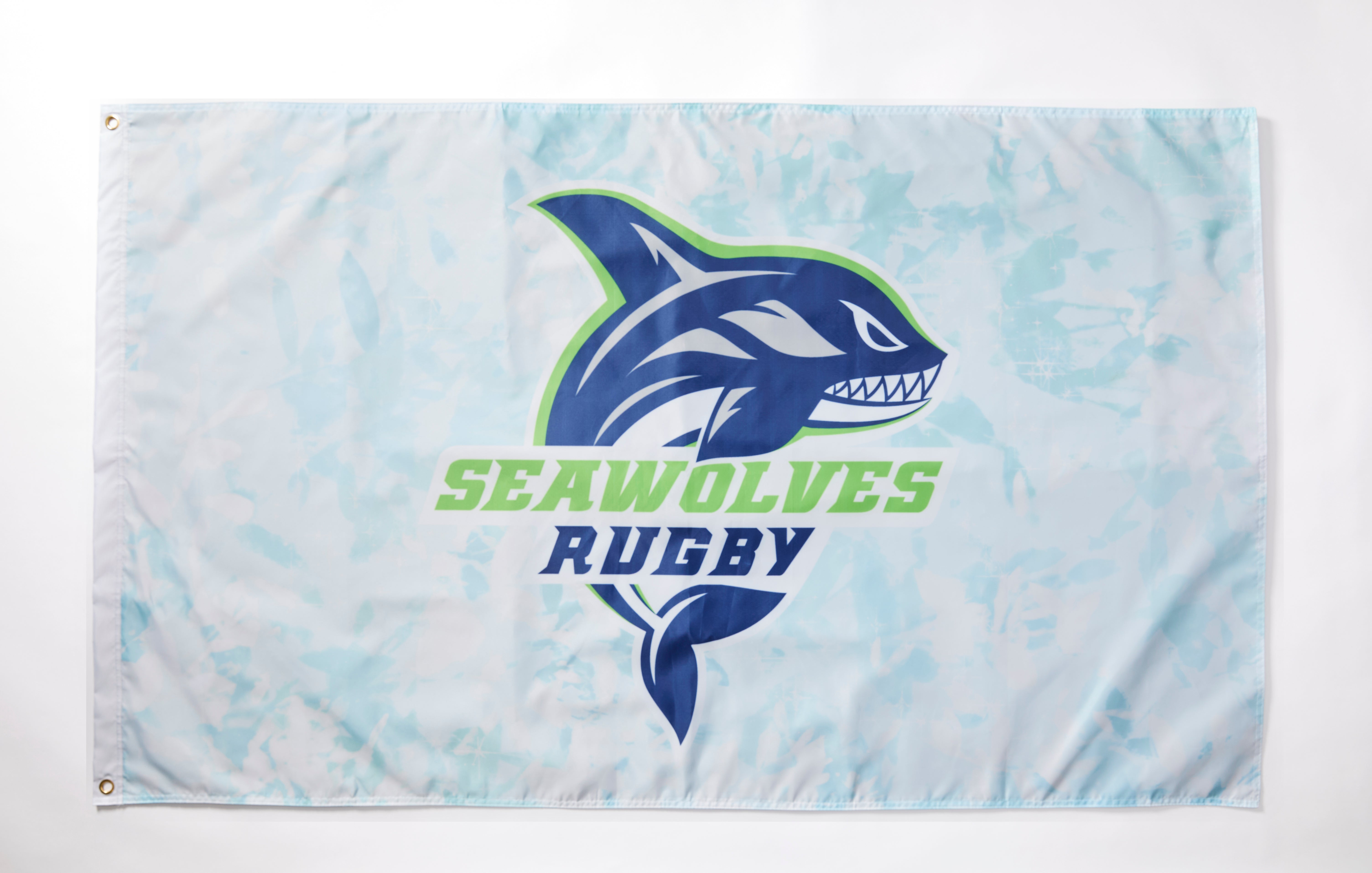 2025 Seawolves Rugby Team Light Blue Flag - Perfect for Game Day, Fan Cave & Home Decor | Officially Licensed Rugby Banner