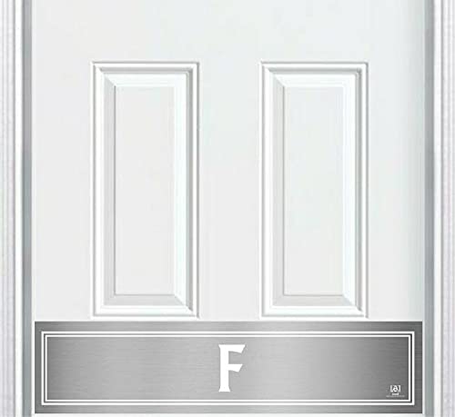 Personalized Engraved Satin Nickel Door Kick Plate - Monogram Design for Home & Office