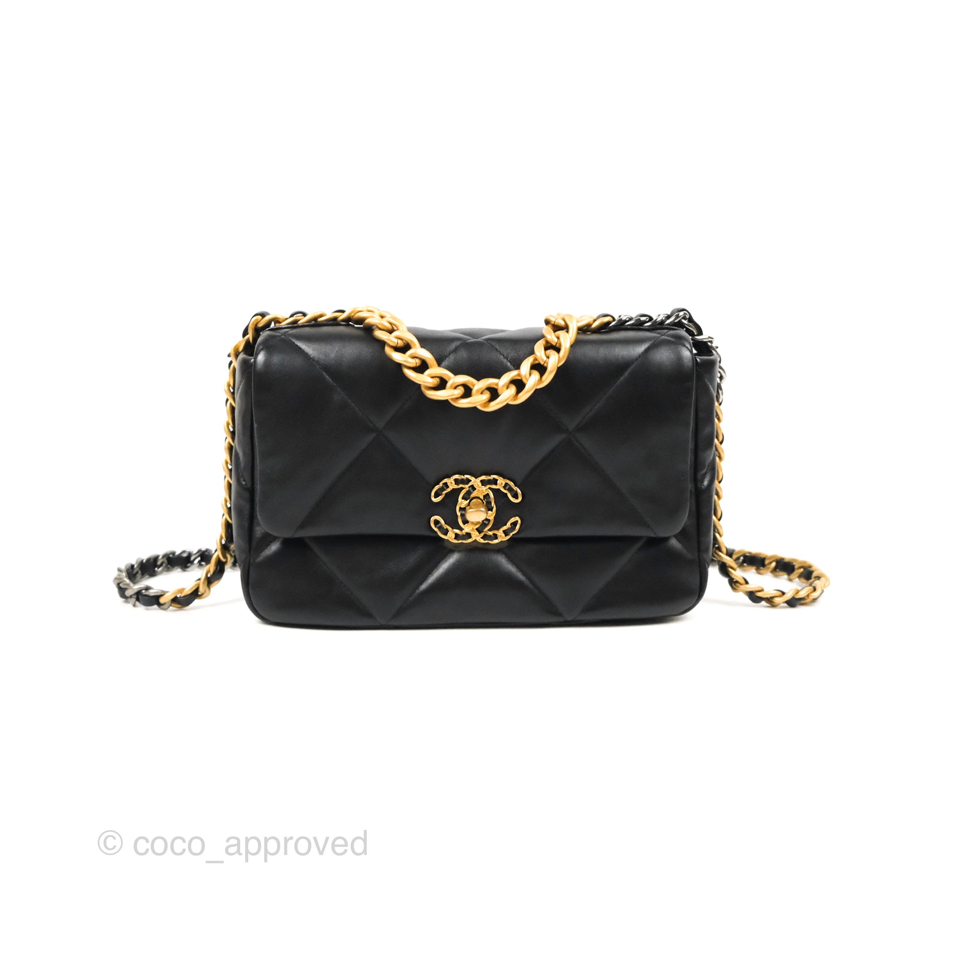 Chanel 19 Small Handbag Black Mixed Hardware - Luxury Designer Crossbody Bag for Women, Perfect for Date Night & Evening Events
