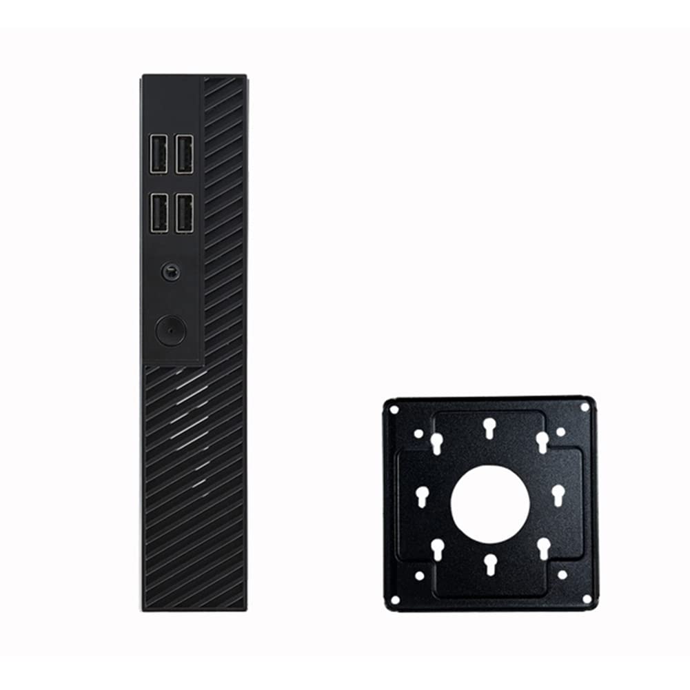 DX01 Ultra Slim Mini ITX Computer Case - Compact Half-Height Chassis with USB 2.0 Ports & Wall Mount Bracket - Perfect for HTPC, Home Theater, Office & Space-Saving PC Builds