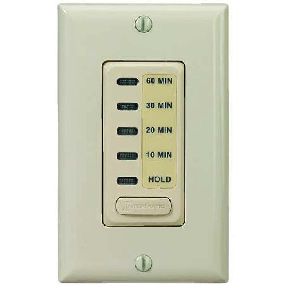 15 Amp 60-Minute Countdown In-Wall Preset Timer Switch - Ivory | Programmable Light & Appliance Timer for Home, Office & Workshop Automation
