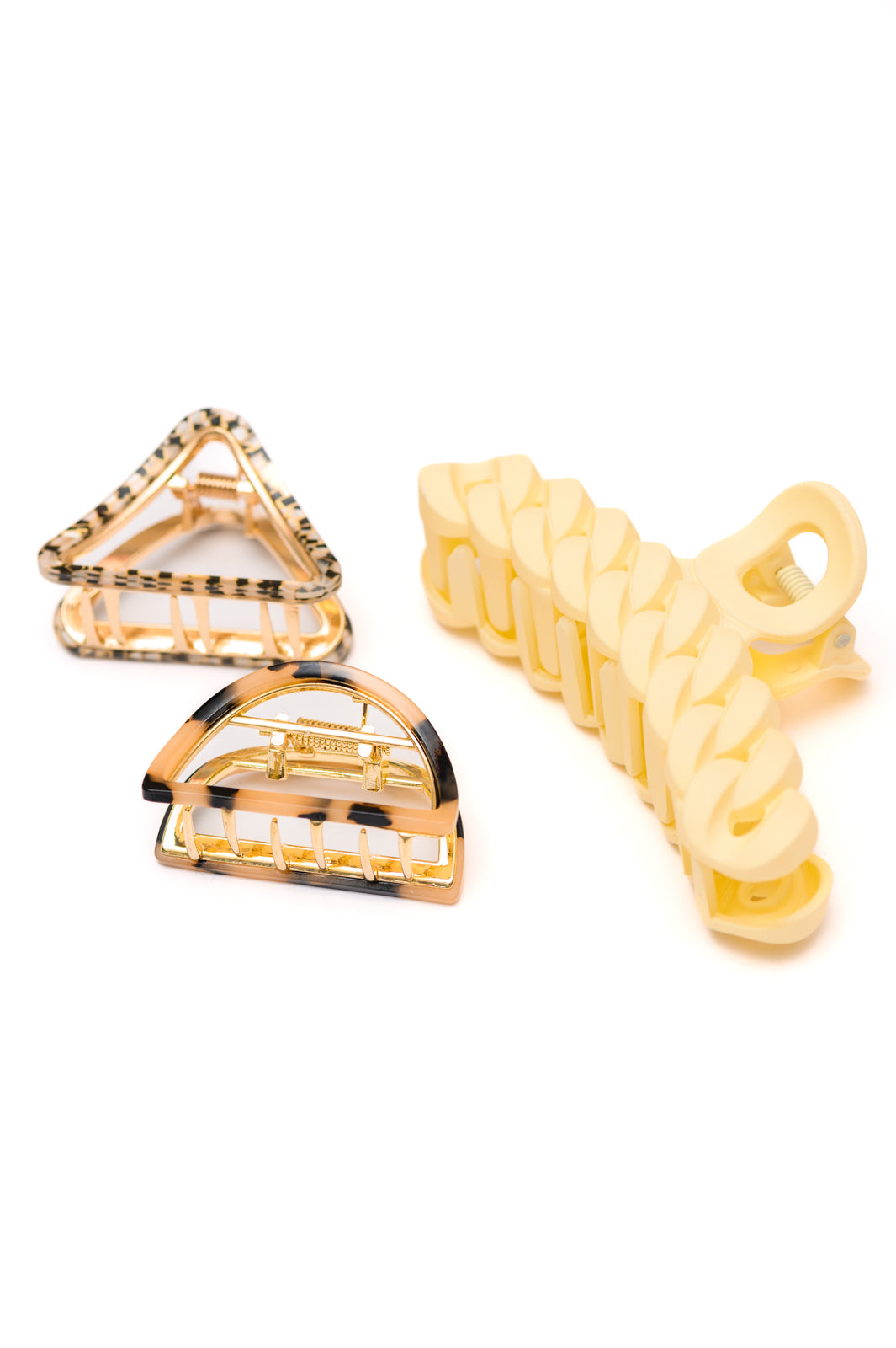 3-Piece Pick and Choose Clip Set - Versatile Hair Clips for Women, Girls & Kids - Perfect for School, Work, Parties & Everyday Styling
