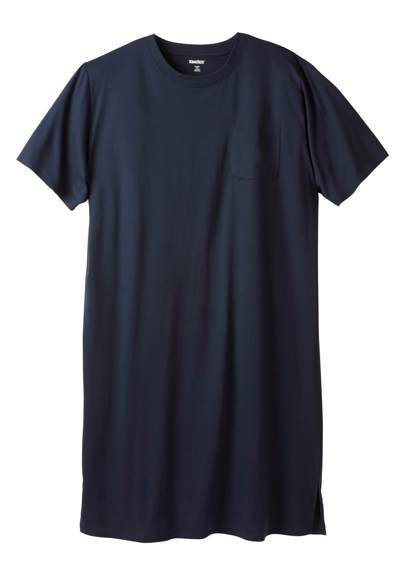 KingSize Men's Big & Tall Lightweight T-Shirt Nightshirt - Soft Comfortable Sleepwear for Lounge & Home Relaxation
