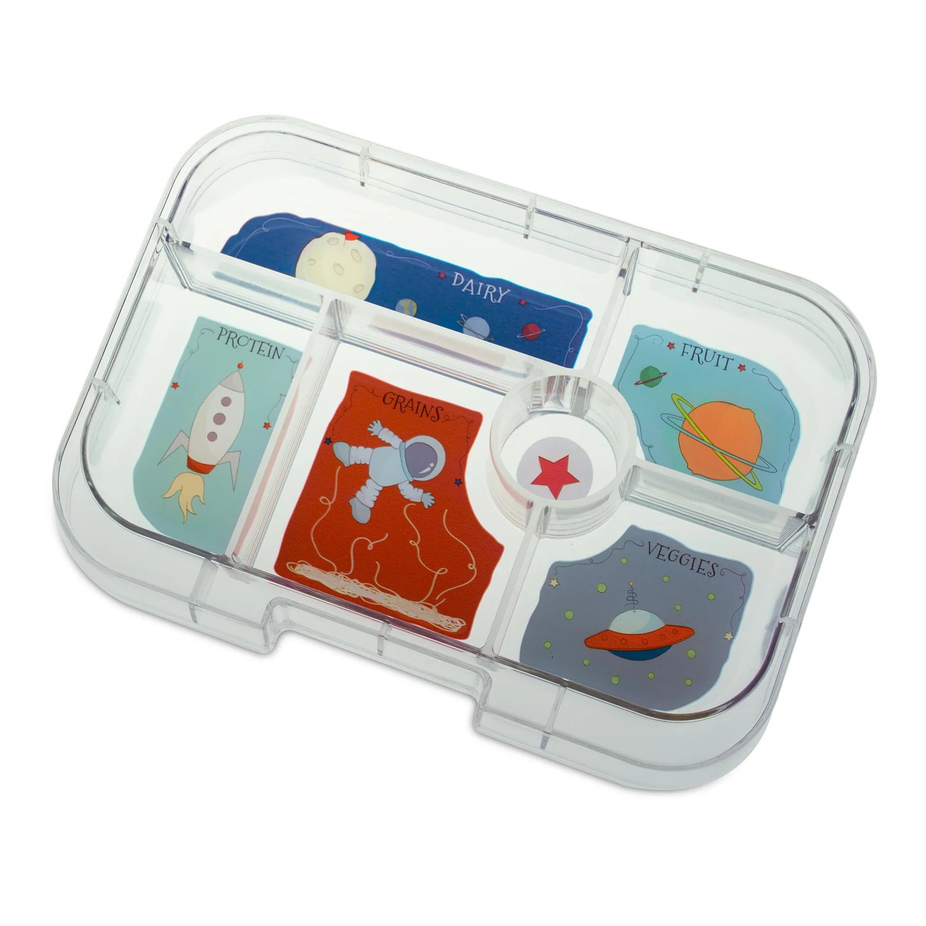 Yumbox Original 6 Compartment Bento Box Tray Insert - Perfect for School Lunches, Picnics & Healthy Meal Prep for Kids & Adults