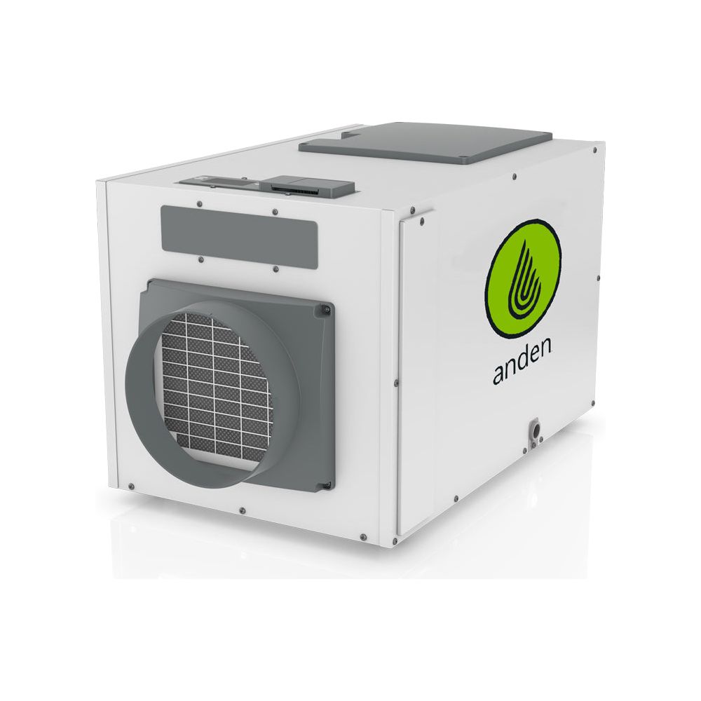 Anden A130 Dehumidifier - 130 Pints Per Day Capacity, Energy Efficient Quiet Operation for Basement, Home, Garage & RV Moisture Control