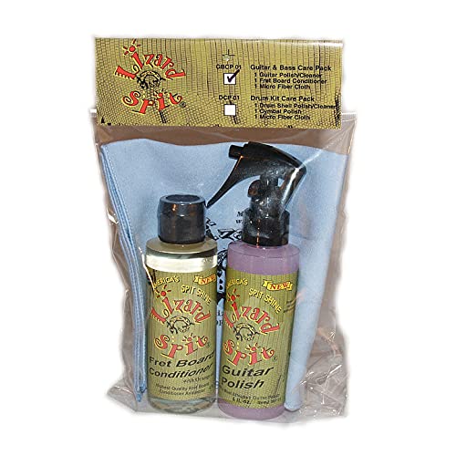 Premium Guitar & Bass Maintenance Kit with Microfiber Cleaning Cloth - Essential String Instrument Care for Musicians & Performers - Perfect for Cleaning, Polishing & Protecting Guitars, Basses & Ukuleles
