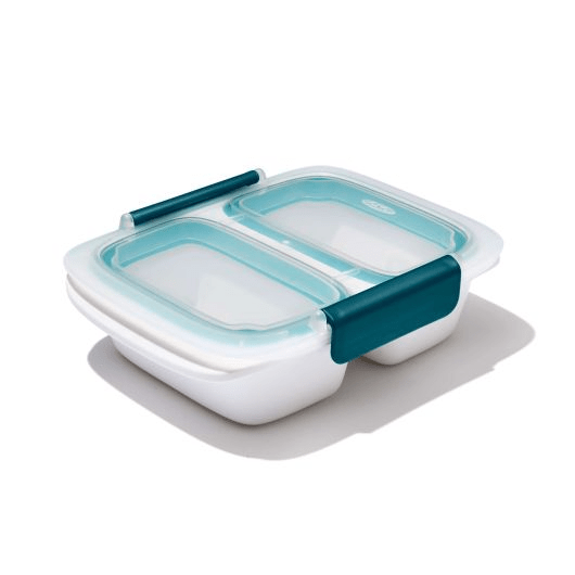 OXO Prep & Go 2-Cup Divided Food Storage Container - Perfect for Meal Prep, Snacks & On-the-Go Lunches