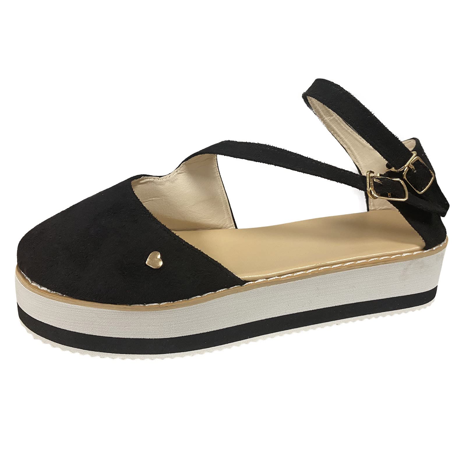 Women's Platform Sandals - Fashion Sporty Peep Toe Casual Wedge Shoes for Ladies | Perfect for Summer Outfits, Beach Wear & Everyday Comfort