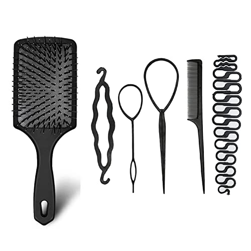 ShopClub 6-Piece Multipurpose Hair Comb Set for Women - Detangling, Styling & Braiding Tools | Perfect for Salon, Home & Travel Use
