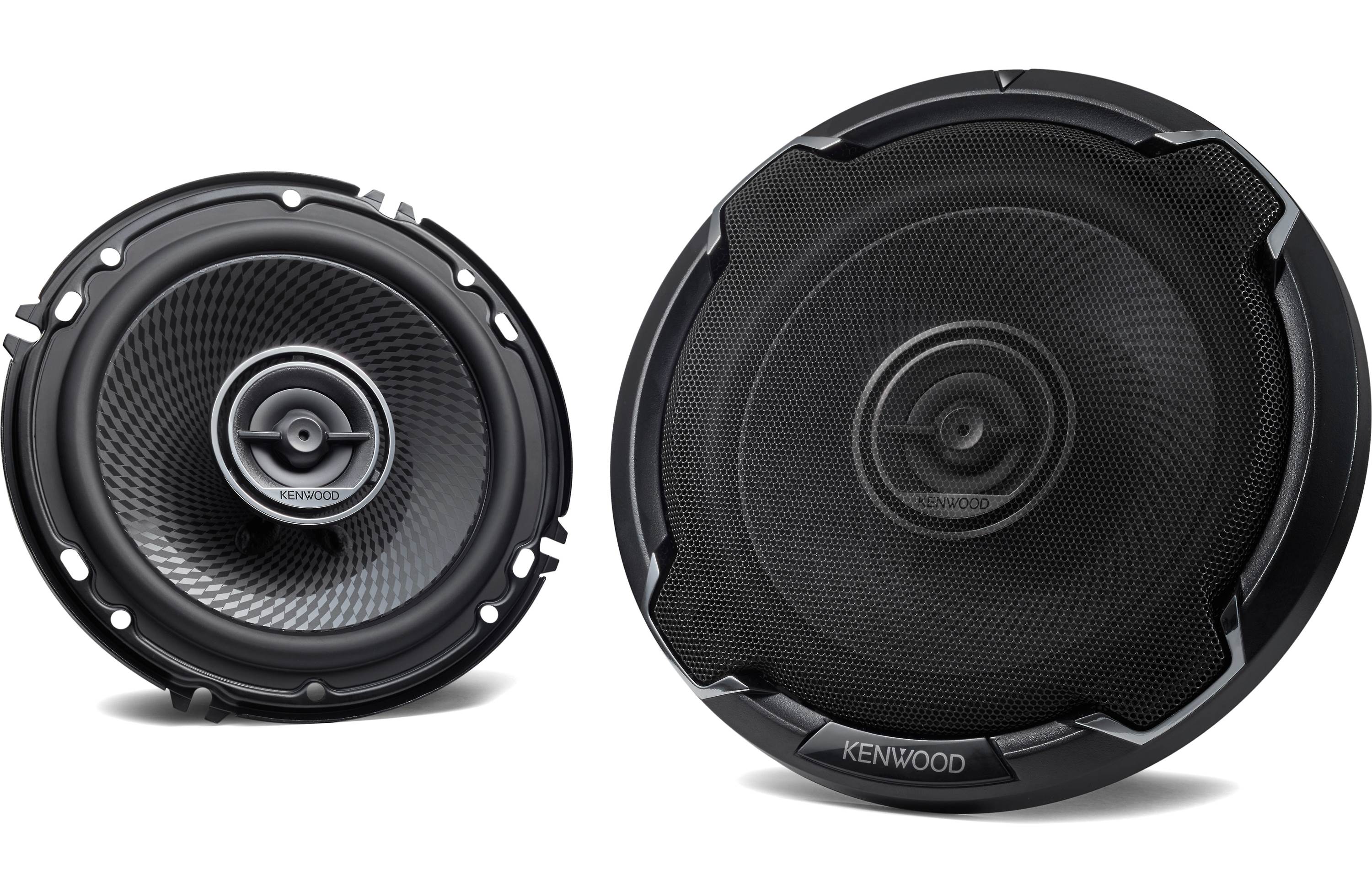 Kenwood KFC 1696PS 6.5 Inch 2-Way Coaxial Car Speakers (Pair) - Premium Sound for Vehicles, Boats & Home Audio Systems
