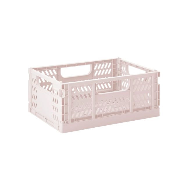 3 Sprouts Modern Folding Storage Crate - Pink | Collapsible Fabric Bin for Nursery, Kids Room & Home Organization | Perfect for Toys, Books & Clothes Storage