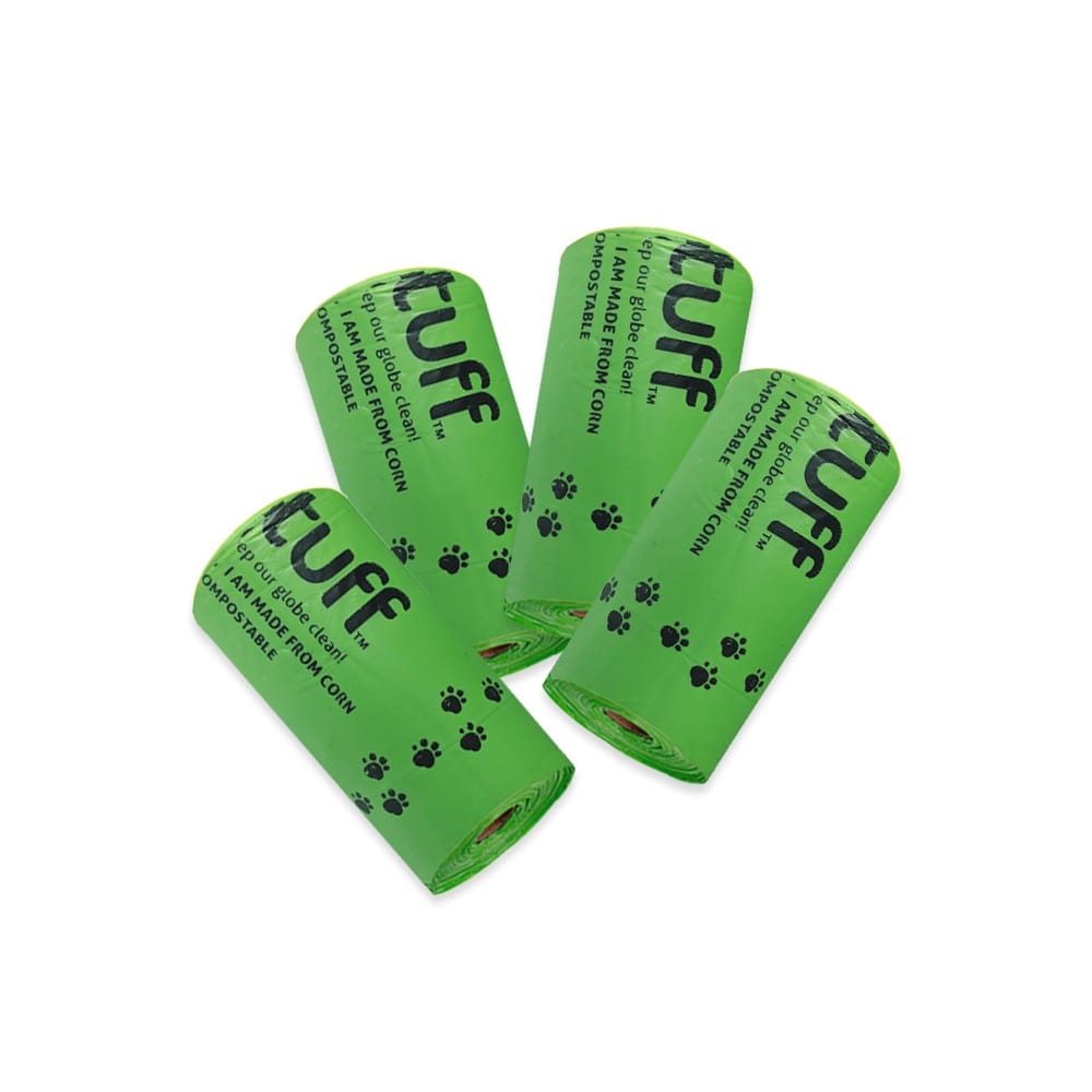 Biotuff Eco-Friendly Compostable Dog Waste Bags - 60 Count Biodegradable Poop Bags for Dogs - Perfect for Park Walks, Backyard Cleanup & Travel