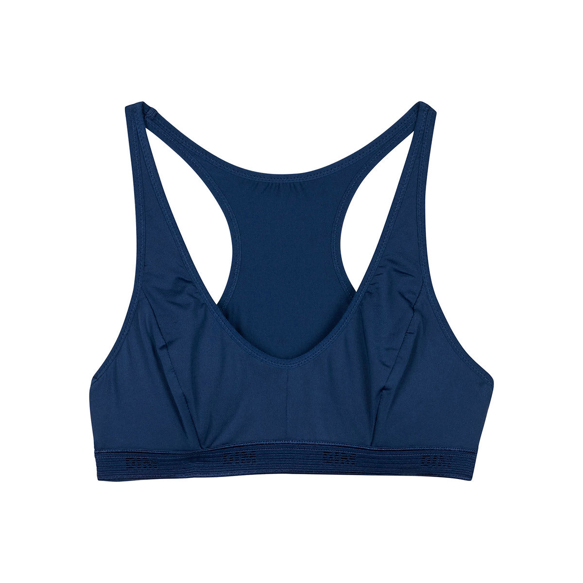 Girls Triangle Sports Bra - Microfiber Breathable Workout Top - Blue Hussard Dim Micro - Perfect for Yoga, Running & Gym Activities