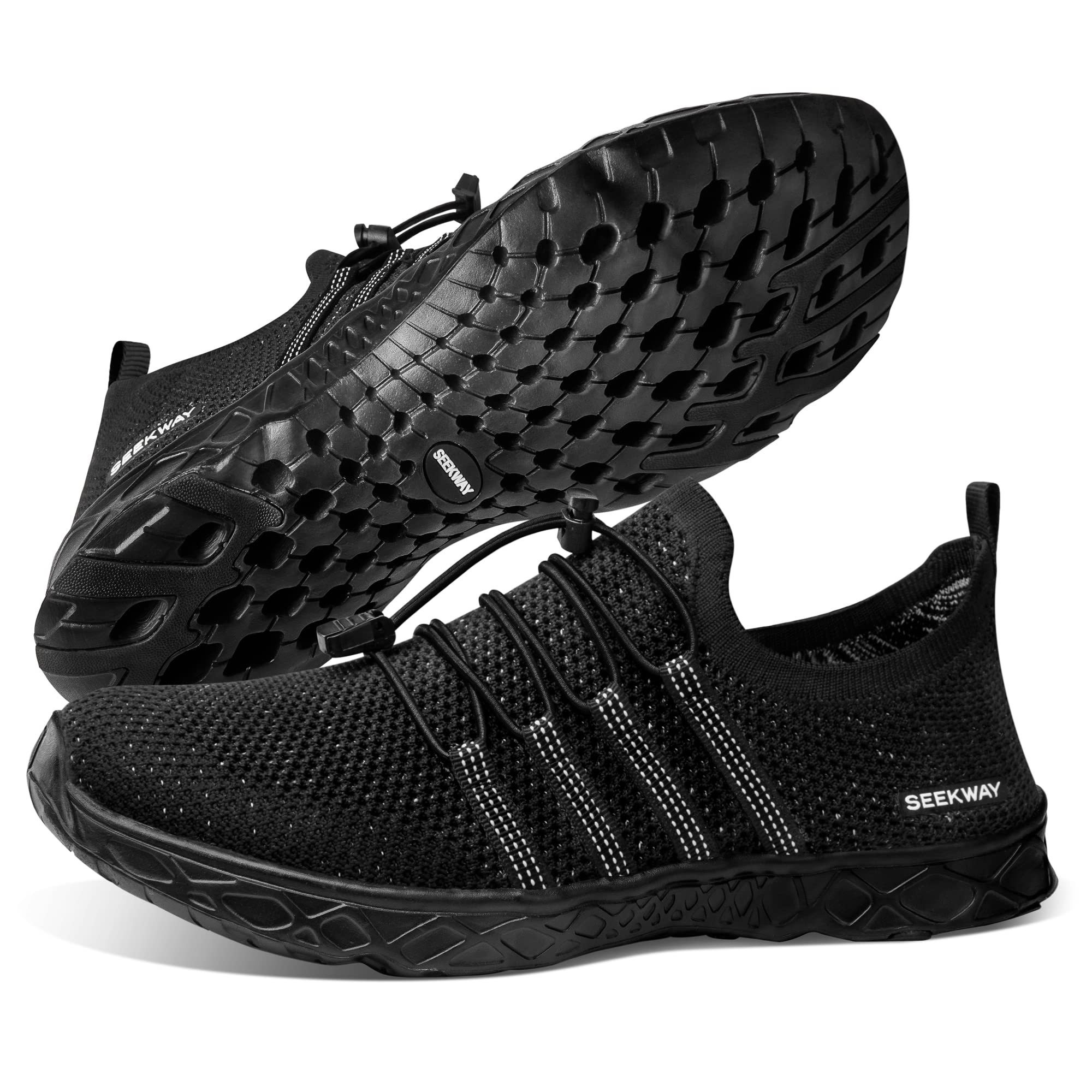 **SEEKWAY Women's Quick Dry Water Shoes - Barefoot Aqua Shoes for Beach, Pool, Hiking & Water Sports | Lightweight & Comfortable for Swimming, Surfing & Outdoor Activities**