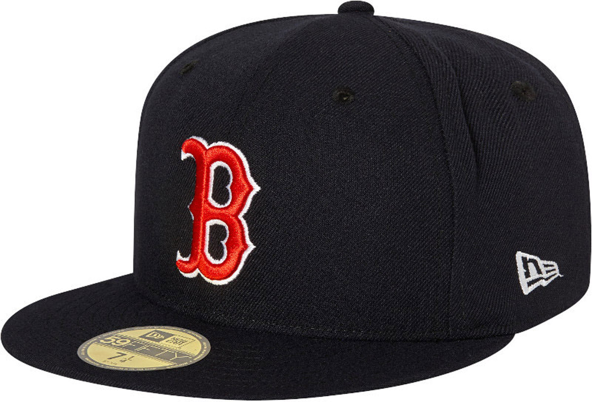 Boston Red Sox New Era 59Fifty AC Performance Team Baseball Cap - MLB Officially Licensed Adjustable Hat for Men & Women - Perfect for Baseball Games, Sports Fans & Casual Wear